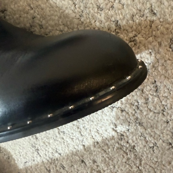 Sendra studded size 7 EUC near new Black Ankle Booties with Zipper - Picture 14 of 15